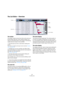 Page 206206
The MIDI editors
The List Editor – Overview
The toolbar
The toolbar contains several items that are the same as in 
the Key Editor (edit solo, snap, quantize settings, etc.). 
These are described earlier in this chapter. The following 
toolbar items are unique to the List Editor:
The Insert pop-up menu is used when creating new 
events.
This is where you determine what type of event to add (see “Inserting 
events” on page 207).
The Mask pop-up menu and Filter view (Show Filter 
View button) allow you...