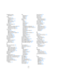 Page 278278
Index
Drag&drop Inserts
Automation114
Draw
Hitpoints135
In Sample Editor131
Markers39
MIDI controllers195
MIDI notes188
Parts28
Drop Out Frames240
Drum Editor
Creating and editing notes200
Muting drum sounds201
Selecting drum maps204
Drum maps
About202
Making settings202
MIDI channel and output203
Selecting204
Setup dialog204
Drum name lists205
Drum Sound Solo201
Drumstick tool200
Duplicate
Events and parts30
MIDI notes190
Duplicate tracks26
E
Edit Active Part Only182
Edit button
Audio channel...