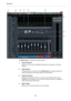 Page 292MixConsole
292
The MixConsole is divided into several sections:
1)Channel Selector
Allows you to set up the visibility and positions of channels in the fader 
section.
2)Fader Section
The fader section is the heart of the MixConsole. It is always visible and 
shows all channels in the same order as in the track list.
3)Channel Overview
Displays all channels as boxes. If you have more channels than can be 
displayed in the window, you can use the channel overview to navigate to 
other channels and select...