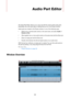 Page 492492
Audio Part Editor
The Audio Part Editor allows you to view and edit the events inside audio parts. 
Essentially, this is the same type of editing that you do in the Project window.
Audio parts are created in the Project window in one of the following ways:
• Select one or several audio events on the same track, and select Audio > 
Events to Part.
• Glue together two or more audio events on the same track with the Glue tool.
• Draw an empty part with the Draw tool.
• Double-click between the left and...