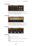 Page 108108
Model CThe Rotary Page
The Rotary Page
ÖThe settings on this page only have an effect on the sound when signals are sent to 
the rotary effect using the Rotary/Amp dial on the Organ page.
The Rotary effect on this page has the same parameters as the included Rotary effect, 
see 
“Rotary” on page 151, except for Input and Color.
The Amp Page
ÖThe settings on this page only have an effect on the sound when signals are sent to 
the amp using the Rotary/Amp dial on the Organ page.
The settings on this...