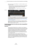Page 422422
Introduction À propos des programmes, des couches, des multis, des pages Macro et des préréglages
HALion Sonic offre deux modes d’affichage : la vue d’édition complète et la vue de 
jeu, qui est plus réduite.
•Cliquez sur le bouton “p” dans la petite barre d’outils située sous le logo Steinberg 
pour passer en vue de jeu. Dans cette vue, seules les fonctions du plug-in, les 
pads de déclenchement, les contrôles instantanés et les contrôleurs de 
performances sont visibles.
Le bouton indique...