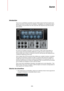Page 509509
Auron
Introduction
Auron est un synthétiseur granulaire qui peut utiliser jusqu’à huit flux de grains pour 
générer les formes d’ondes de son oscillateur. L’arpégiateur et le séquenceur pas à 
pas intégrés vous permettent de créer aussi bien des séquences que des accords 
décomposés.
En sortie de l’oscillateur granulaire, vous trouverez un filtre multi-mode offrant un 
grand nombre de formes de filtres différentes. Le filtre peut être modulé par des 
sources telles que le clavier, la vélocité ou les...