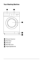Page 4
4
1Detergent dispenser
2Front Panel
3Front door
4Kick Plate Cover
5Height-adjustable feet
Your Washing Machine
12
5
3
4
 