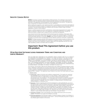 Page 494INDUSTRY CANADA NOTICE
NOTICE: The Industry Canada (IC) label identifies certified equipment. This certification means that the 
equipment meets the telecommunications network protective, operational, and safety requirements as 
prescribed in the appropriate Terminal Equipment Technical Requirements document(s). The department 
does not guarantee the equipment will work to the user’s satisfaction.
Before installing this equipment, users should ensure that it is permissible to be connected to the...