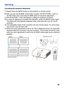 Page 18
VideoPC
18
Operating
Correcting the keystone distortions
1.Please Press the MENU button on the projector or remote control.
2.After you can use the    /► cursor button to select  the KEYSTONE  V item of 
     the SETTING menu and press the    /► button for keystone adjustment.
(1)The KEYSTONE  V item will displays a dialog for keystone correction.
(2)To close the dialog and complete this operation, press the MENU button ag\
ain. 
     The dialog will automatically disappear after a few seconds if you do...