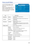 Page 21
21
Picture menu(PC Mode)
In the PICTURE category, items 
shown in the table below can be 
performed.
Select an item using the ▲/▼ cursor 
buttons, and press the► cursor 
button or ENTER button to execute 
the item. Then perform it according 
to the following table.  
ItemDescription 
 
 
 
 
 
000/50
000/50
000/002
Brightness
Contrast 
Sharpness
Display mode
Adjusts the overall image brightness.DarkLight
Adjusts the difference between strong and weak areas of the image.WeakStrong
Adjusts the image...