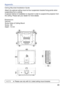 Page 42
40
Ap pen dix
CeilingMountedInstallationGuide
479
160
480
360
92
90
92
90
92
9296
96
160
360
Di mensio ns
Unit:mm
Screw Holes of Ceiling Mount
Screw : M4 
Depth : 10 mm
Attach the optional ceiling mount at four-suspension bracket fixing poin\
ts when 
suspending from a ceiling.
A special method of installation is required in order to suspend the pro\
jector from 
the ceiling. Please ask your dealer for more details.
NOTE ► Please use only with UL Listed ceiling mount bracket. 