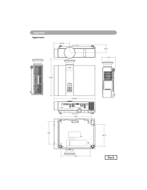 Page 78Appendix
137.4567.8
316.2 117.8
265
359.95
187.5
255
195
Back
Appearance 