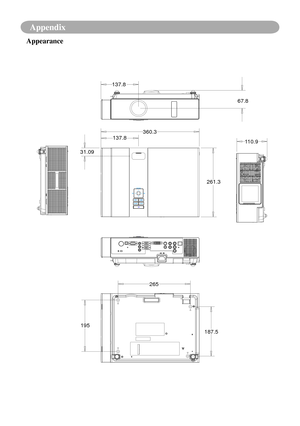 Page 79Appendix
137.8137.8 360.3
31.09
261.3
265 187.5
195 67.8
110.9
Appearance 