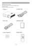 Page 5Safety InstructionsContents of Your Box
-        VOL        +
INPUT
ES C
MENU
AutoK
Stil l Blan
k
Check-list of your accessories
Please make sure that following items are included in the box, 
along with the main.
If any items missing, contact your dealer.
1. Projector
6. Remote control 2. Computer cable
3. Power cord 4.  Quick Start Guide
5.   Owner’s Manual CD
3-A 