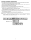 Page 36– 36–
AUTO IMAGE ADJUSTMENT (COMPUTER MODE)
The Auto image function is provided to automatically adjust Fine sync., Total dots and Screen position for most computers.
1. Press the MENU BUTTON and the MAIN MENU DISPLAY dialog box will appear.
2. Press the POINT LEFT/RIGHT BUTTON(s) to select AUTO IMAGE and press the SELECT (REAR CLICK) BUTTON.
Another dialog box AUTO IMAGE SETTING DISPLAY will appear.
3. Press the POINT DOWN BUTTON and a red arrow will appear.
4. Move the arrow to an item(s) you want to...