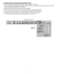 Page 45– 45–
BLUE BACK, DISPLAY, CEILING, REAR AND SPLIT WIPE
1. Press the MENU BUTTON and the MAIN MENU DISPLAY dialog box will appear.
2. Press the POINT LEFT/RIGHT BUTTON(s) to select SETTING and press the SELECT (REAR CLICK) BUTTON.
Another dialog box SETTING DISPLAY will appear.
3. Press the POINT DOWN BUTTON and a red arrow will appear.
4. Move the arrow to an item you want to set by pressing the POINT UP/DOWN BUTTON(s).
5. If you want to change the setting (On or Off), press the SELECT (REAR CLICK)...