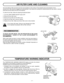 Page 47– 47–
The removable air filter prevents dust from accumulating on the surface of the projection lens and projection mirror.
Should the air filter become clogged with dust particles, it will reduce the cooling fan’s effectiveness and may result in internal
heat build up and reduce the life of the projector.
To clean the air filter, follow the cleaning procedures below:
1. Turn the LAMP POWER ON/OFF button OFF.
2. Remove the air filter cover.
3. Remove the air filter from the filter cover.
4. Clean the air...