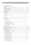 Page 31
Contents
About Owner’s Manual
Contents .....................................................................................................................1
Contents of Your Box  ............................................................................................3-A
Safety Instructions  ....................................................................................................4
Safety...