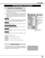 Page 3535
MCI MODE
PICTURE IMAGE ADJUSTMENT
Press the MENU button and the ON-SCREEN MENU will appear.
Press the POINT LEFT/RIGHT buttons to select IMAGE  and
press the SELECT button.  Another dialog box PICTURE IMAGE
ADJUSTMENT Menu will appear. 
Press the POINT DOWN button and a red-arrow icon will appear.
Move the arrow to 
sor tof the item that you want to change by
pressing the POINT UP/DOWN buttons.  To increase the value,
point the arrow to 
sand then press the SELECT button.  To
decrease the value, point...