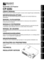 Page 1ENGLISH
DEUTSCH
FRANÇAIS
ITALIANO
ESPAÑOL
NEDERLANDS
NORSK
TECHNICAL
PORTGÊS
USERS MANUAL
Please read this users manual thoroughly to ensure correct usage through understanding.
BEDIENUNGSANLEITUNG
Bitte lessen Sie diese Bedienungsanleitung zugunsten der korrekten Bedienung
aufmerksam.
MANUEL DUTILISATION
Nous vous recommandons de lire attentivement ce manuel pour bien assimiler le
fonctionnement de lappareil.
MANUALE DISTRUZIONI
Vi preghiamo voler leggere attentamente il manuale dsitruzioni in modo tale...