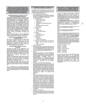 Page 7D
11
Erklärung zur Garantie des Abgasbegrenzungs-
systems der Briggs & Stratton Corporation (B&S),
der kalifornischen Umweltbehörde (California Air
Resources Board, CARB) und der US-Umweltschutz-
behörde (US-EPA) (Rechte und Pflichten des
Besitzers im Rahmen der Produktgarantie)Gewährleistungsbestimmungen von Briggs & Stratton
zu Defekten am Abgasbegrenzungssystem
An Motoren mit Zertifikat der kalifornischen Umweltbehörde
(California Air Resources Board, CARB), die die Tier
2-Abgasbestimmungen erfüllen,...