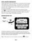 Page 4InITIal reCeIver ConfIguraTIon
Display depth units (inches, feet and inches, or centimeters) may be c\
hanged 
while holding 
 and pressing .  For each press, one of three units 
will display. To change the passive Power frequency, press and hold 
 
then press 
 to toggle between 50 or 60 Hz as displayed in the lower 
left corner of the display.
To change the Null bar graph display mode, press and hold 
then  
press  to toggle between normal Null bar graph display (Null flag will 
flash) and inverse Null...