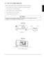 Page 11© 3M 1998 3Mª Multimedia Projector MP8730
ENGLISH
4.2    How To Use Height Adjustment
Adjust the image elevation using the height adjustment at the front of the projector.
1. Raise the front end of the projector so the feet are not touching the table top.
2. Move the lock lever to the unlock position.
3. Extend or retract each foot to the desired height.
4. Move the lock lever to the lock position.
5. For fine adjustments, rotate each foot.
Caution
Do not unlock the foot adjusters if the projector is not...