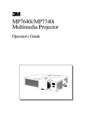 Page 1MP7640i/MP7740i
Multimedia Projector
Operators Guide 