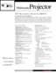 Page 1MultimediaProjector
3M™MULTIMEDIAPROJECTORMP8747
KEY FEATURES
• Weighs 7 pounds for easy movement
• 1,600 ANSI  lumens  for bright presentations
• XGA  (1024x768) resolution for detailed information
• Intelligent image scaling technology optimizes image
quality for SXGA, SVGA and VGA resolution and video
• Digital Keystone Correction –  -10° to 10° for a square
image every time
• Four times Magnification  to highlight details
•   Adjustable Auto  Off to save lamp hours
• Four input channels for...
