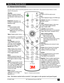 Page 19193Mª Multimedia Projector MP7760
© 3M IPC 2000
Figure 5-1. Remote control functions
Section 5: Remote Control
5-1. Remote Control Functions
Aim the remote control toward the projection screen or at the sensor.  Press desired remote button to send a
signal to the projector.
Note:  The buttons marked with an asterisk (*) also appear on the operator touch panel keypad.
*Standby:
Switch the projector between
Standby mode (lamp off, fan off)
and Operation mode (lamp on, fan
on).
Brightness: Decrease (-) or...