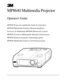 Page 1© 3M 1997 3Mª Multimedia Projector MP8640
MP8640 Multimedia Projector
Operators Guide
MP8640 Projecteur multimŽdia Guide de lopŽrateur
MP8640 Multimedia-Projektor Benutzerhandbuch
Proyector de Multimedia MP8640 Manual del Usuario
MP8640 Proiettore Multimediale Manuale delloperatore
MP8640 Bruksanvisning for multimediaprojektor
MP8640 Multimedia Projector Gebruiksaanwijzing 
