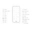 Page 9Rewind
Play/Pause
F.Fwd
Volume Up Volume Down
Mute
Information Options Projector Light
On/Off
Back HomeUp
Left
Select Right
Down Power
Projector Menu 