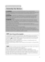 Page 99
Connecting Your Devices
WARNING• Incorrect connecting could result in fire or electrical shock.
Whenever attempting to connect other devices to the projector, please th\
oroughly read
the Product Safety Guide, this manual and the manual of each device to\
 be
connected. CAUTION
• TURN OFF ALL DEVICES prior to connecting them to the projector.
Attempting to connect a live device to the projector may generate extrem\
ely loud
noises or other abnormalities that may result in malfunction and/or dama\
ge to...