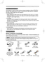 Page 3
3

Projector features / Preparations
Projector features
This projector is used to project various computer signals as well as NTSC/PAL/
SECAM video signals onto a screen. It requires just a little space for installation 
and gets a large image from short distance.
 High Brightness
Newly developed 230W UHB (Ultra High Brightness) lamp gives you a higher 
brightness image on a screen. The image can be still kept as bright and clean 
enough for use in bright rooms.
 Low Noise
WHISPER mode is equipped for...