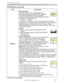 Page 4545
Item Description
SERVICEAUTO ADJUST
8VLQJWKHxzEXWWRQVHQDEOHVGLVDEOHVWKH
automatic adjustment.When DISABLE is selected, 
the automatic adjustment feature is disabled, 
although rough adjustment is automatically performed 
depending on the basic setting.
ENABLE
Ù DISABLE
• Depending on conditions, such as input image, signal cable to 
the projector, environment around the projector, etc., the automatic 
adjustment may not work correctly.  In such a case, please 
choose DISABLE to disable the...