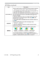 Page 3737
SETUP Menu
SETUP Menu (continued)
Item Description
KEYSTONE 
8VLQJWKHx
Shrink the right of the image 
Ù Shrink the left of the image
• The adjustable range of this function will vary among inputs. For 
some input, this function may not work well.
• When the zoom adjustment is set to the TELE (telephoto focus), 
this function may be excessive. This function should be used when 
the zoom adjustment is set to the full WIDE (wide-angle focus) 
whenever possible.
• When the vertical lens shift is not...