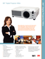 Page 13M™Digital Projector X90w
Features
 4000 lumens*
  Wireless IEEE 802.11b/g
 Wired LAN
  Multi-image display (up to 4 PC
 images simultaneously 
    when wireless)
 Optical Zoom
 Full Connectivity
  Quick Start and Instant Off
  Auto Vertical Keystone
  Input source naming
 SRS WOW™ Sound
 “My Button” personalized settings
  Whiteboard and Blackboard modes
  PC-less Presentations using:
 – USB Slot
 – SD Memory Card Slot
 Anti-Theft using:
  – Security Bar
 – Pin-Lock
 – “My Screen” Lock
 – Transition...