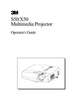 Page 1S50/X50
Multimedia Projector
Operators Guide 