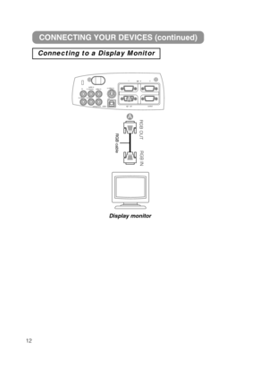 Page 1312
RGB cable
3(#0653(#*/
CONNECTING YOUR DEVICES (continued)
Connecting to a Display Monitor
Display monitor
$1487	4
  1.  