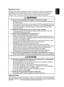 Page 11
3M™ Multimedia Projector X62 Product Safety Guide© 3M 200611

CAUTION
•    To reduce the risk associated with explosion, and/or chemicals from a leaking battery:
  -   Use only with battery type AA or equivalent.
  -   � rient the battery �s plus  ���� and minus  �-�� terminals of the batteries according to 
the markings found on the remote control.
  -   Do not leave the battery in the remote for an extended period of time.
	 - 		 Do 	not 	heat ��	disassem �le ��	short ��	rechar �e��	or 	e �pose 	to...