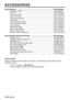 Page 24ENGLISH-24
ENGLISH-24
ACCESSORIES
ACCESSORIES
Acccessories............................................................\
......................Part Number
UHB Lamp, 250W ........................................................................\
..78-6969-9547-7
Air Filter........................................................................\
...................78-8118-8969-6
Power Cord (US)........................................................................\
.....78-8118-8102-4
Power Cord...