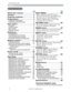 Page 2
2
About this manual.......... 1
Content . ................. 2
Projector features .......... 3
Preparations .............. 3
&RQWHQWVRISDFNDJH 3
)DVWHQLQJWKHOHQVFRYHU 3
Part names . .............. 4
3URMHFWRU   4
&RQWUROSDQHO  5
5HDUSDQHO  5
5HPRWHFRQWURO   6
Setting up . ............... 7
$UUDQJHPHQW  7
&RQQHFWLQJ\RXUGHYLFHV 10
&RQQHFWLQJSRZHUVXSSO\ ...