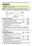 Page 17
17
Power on/off
Power on/off
WARNING  ►When the power is on, a strong light is emitted. Do not look 
into the lens or vents of the projector.
NOTE  •  Turn the power on/off in right order. Please power on the projector 
before the connected devices. Power off the projector after the connected devices.
Power switch
STANDBY/ON 
button
POWER indicator
Turning on the power
1. Make sure that the power cord is ﬁrmly and correctly 
connected to the projector and outlet.  
2. Set the power switch to the ON...